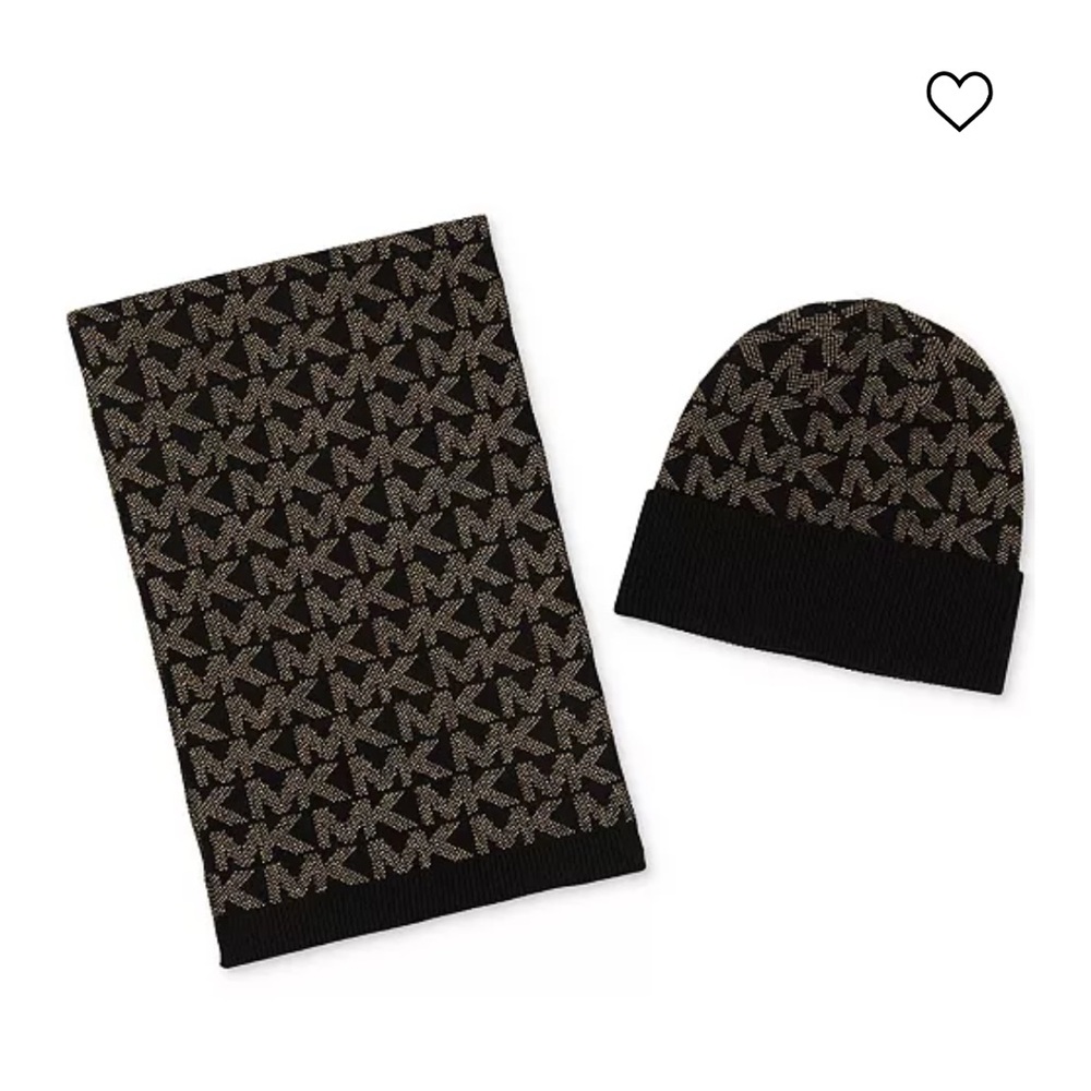 Michael Kors Ladies Hat & Scarf Gift Set